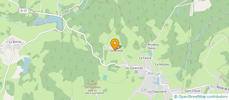 localisation de l'entreprise SCI DES IRIS à BLESSAC