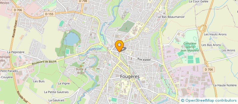 localisation de l'entreprise SCI DES IRIS  FOUGERES