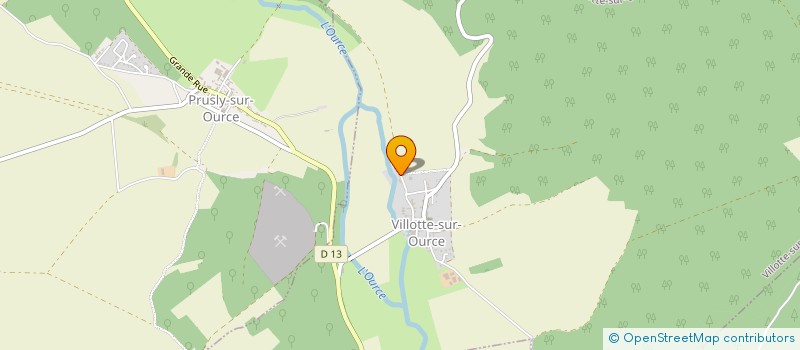 localisation de l'entreprise SCI DES IRIS  VILLOTTE-SUR-OURCE