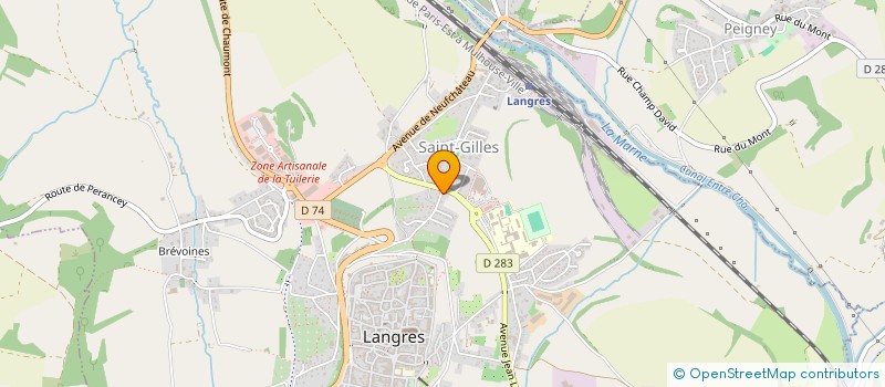 localisation de l'entreprise SCI DES IRIS à LANGRES