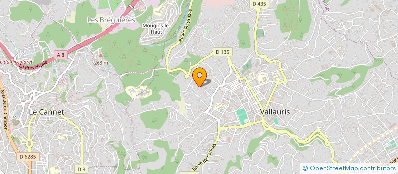 localisation de l'entreprise SCI DES ISSARTS à VALLAURIS