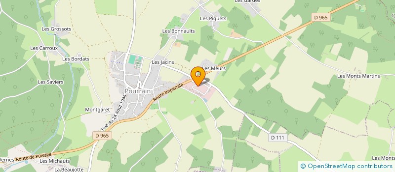 localisation de l'entreprise SCI DES JACHERES FLEURIES  POURRAIN