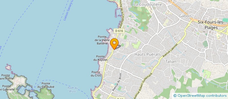 localisation de l'entreprise SCI DES JACINTHES à SIX-FOURS-LES-PLAGES