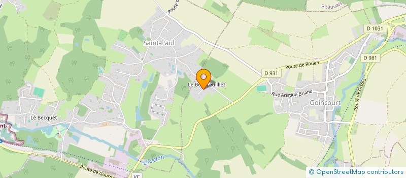 localisation de l'entreprise SCI DES JACOBINS  GOINCOURT