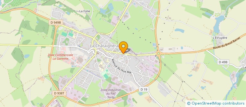 localisation de l'entreprise SCI DES JACOBINS  LA CHATAIGNERAIE