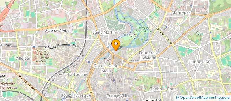 localisation de l'entreprise SCI DES JACOBINS  RENNES