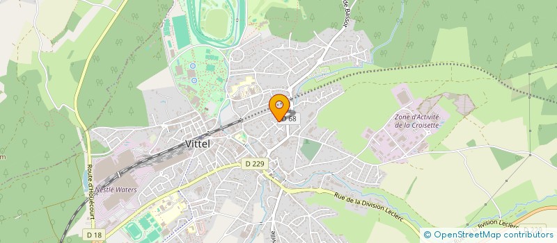 localisation de l'entreprise SCI DES JACOLLIN  VITTEL