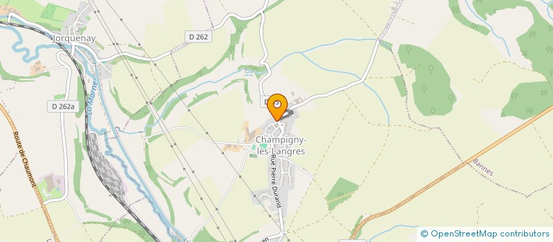 localisation de l'entreprise SCI DES JACOTINS à CHAMPIGNY-LES-LANGRES