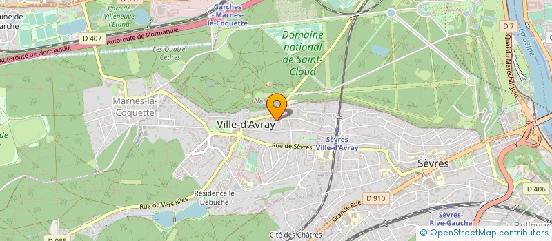 localisation de l'entreprise SCI DES JARDIES  VILLE-D'AVRAY