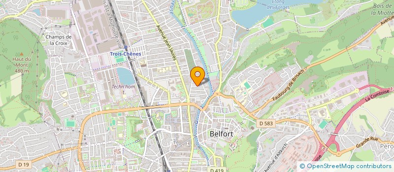 localisation de l'entreprise SCI DES JARDINETS à BELFORT