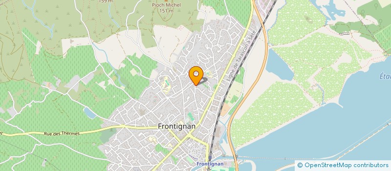 localisation de l'entreprise SCI DES JARDINIERS à FRONTIGNAN