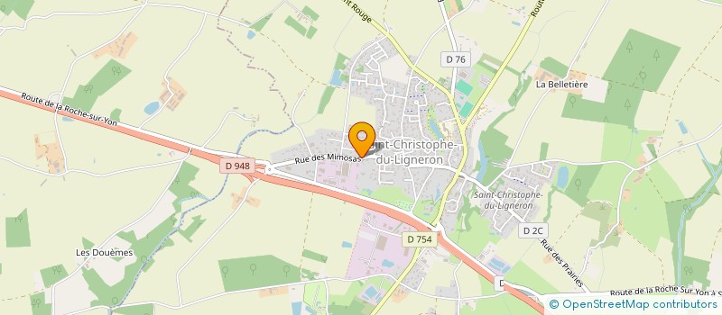 localisation de l'entreprise SCI DES JARDINS à SAINT-CHRISTOPHE-DU-LIGNERON