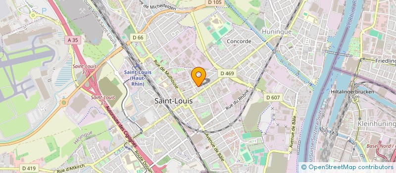 localisation de l'entreprise SCI DES JARDINS  SAINT-LOUIS