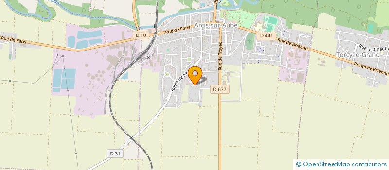 localisation de l'entreprise SCI DES JARDINS  ARCIS-SUR-AUBE