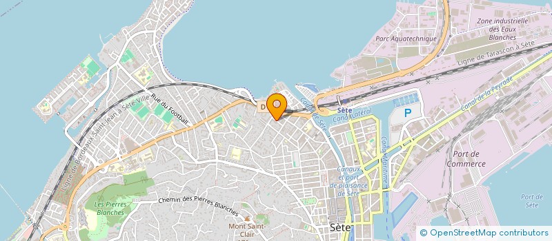 localisation de l'entreprise SCI DES JARDINS  SETE