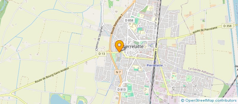localisation de l'entreprise SCI DES JARDINS à PIERRELATTE