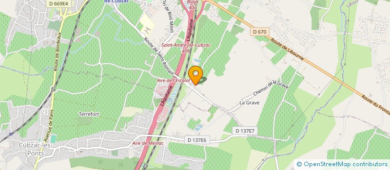 localisation de l'entreprise SCI DES JARDINS  SAINT-ANDRE-DE-CUBZAC