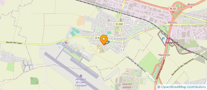 localisation de l'entreprise SCI DES JARDINS  CARPIQUET