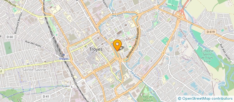 localisation de l'entreprise SCI DES JARDINS  TROYES