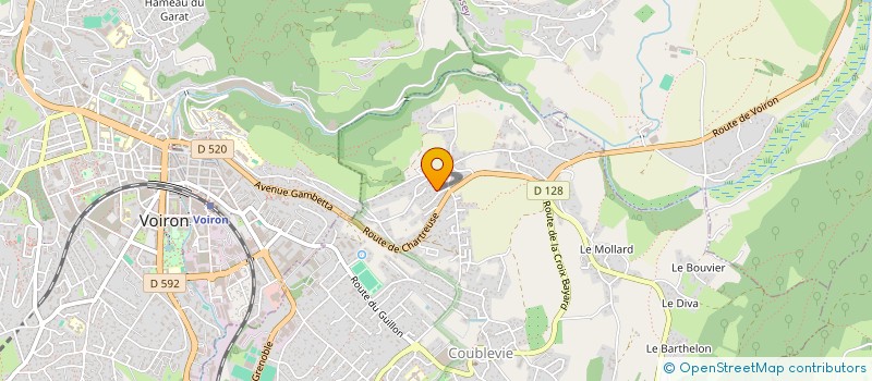 localisation de l'entreprise SCI DES JARDINS  COUBLEVIE