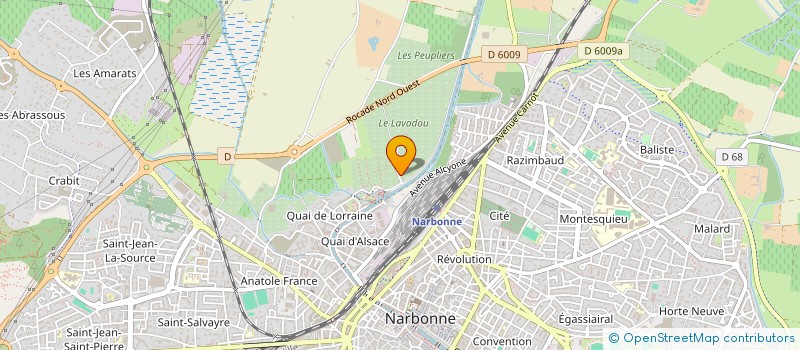 localisation de l'entreprise SCI DES JARDINS à NARBONNE