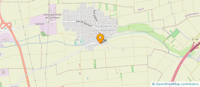 localisation de l'entreprise SCI DES JARDINS  GRIESHEIM-PRES-MOLSHEIM