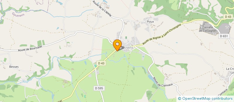 localisation de l'entreprise SCI DES JARDINS  RIGNAC