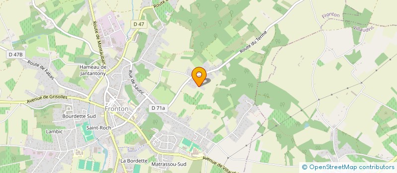 localisation de l'entreprise SCI DES JARDINS  FRONTON