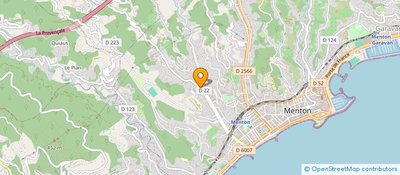 localisation de l'entreprise SCI DES JARDINS à MENTON