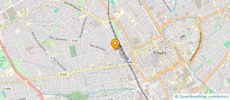 localisation de l'entreprise SCI DES JARDINS  TROYES