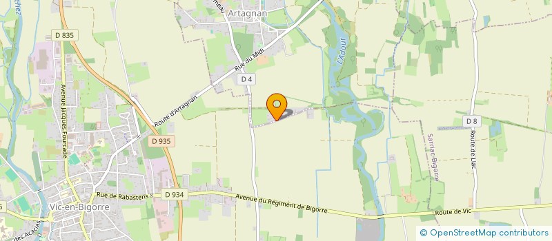 localisation de l'entreprise SCI DES JARDINS  ARTAGNAN