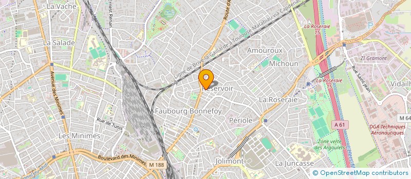 localisation de l'entreprise SCI DES JARDINS DE BONNEFOY à TOULOUSE
