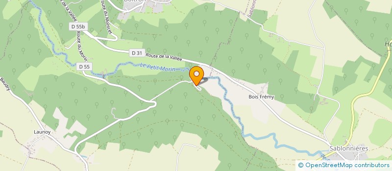 localisation de l'entreprise SCI DES JARDINS DE LA CHENEE  SABLONNIERES