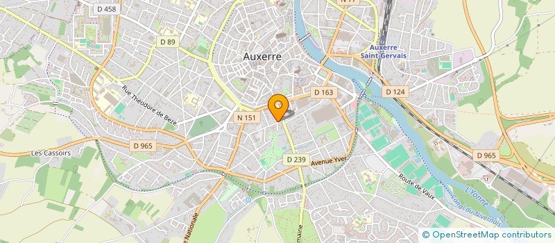 localisation de l'entreprise SCI DES JARDINS DU CLOS à AUXERRE