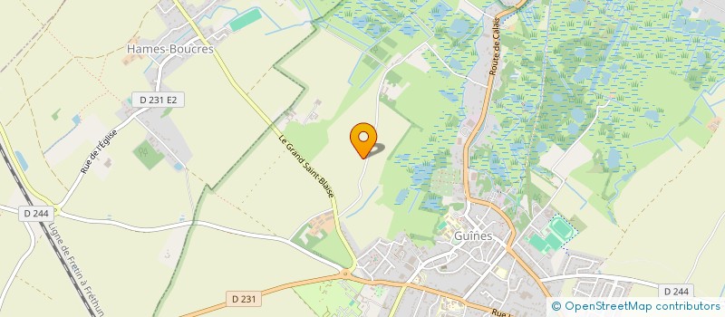 localisation de l'entreprise SCI DES JARDINS DU GARD  GUINES