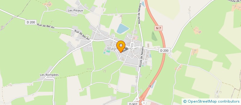 localisation de l'entreprise SCI DES JARROTS à MAGNY-COURS