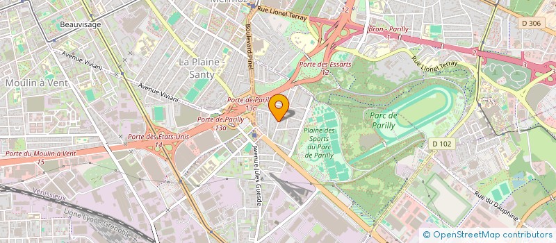 localisation de l'entreprise SCI DES JASMINS  VENISSIEUX