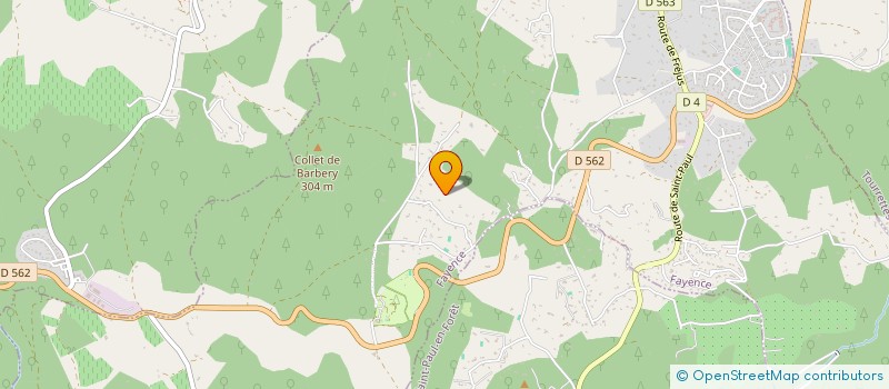 localisation de l'entreprise SCI DES JAUMILLOTS  FAYENCE