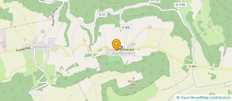 localisation de l'entreprise SCI DES JEANNEROT  SANCEY