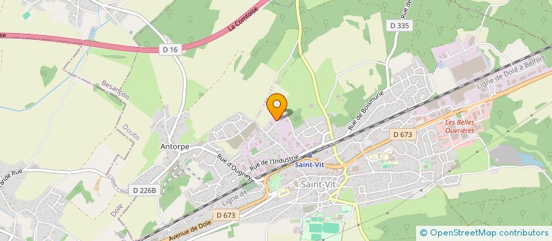 localisation de l'entreprise SCI DES JEUNES LOUPS  SAINT-VIT