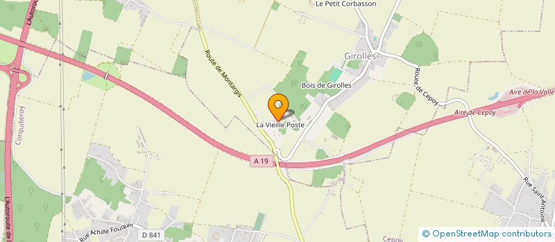 localisation de l'entreprise SCI DES JOM à GIROLLES