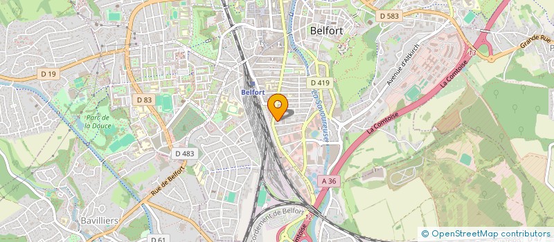localisation de l'entreprise SCI DES JONCS  BELFORT