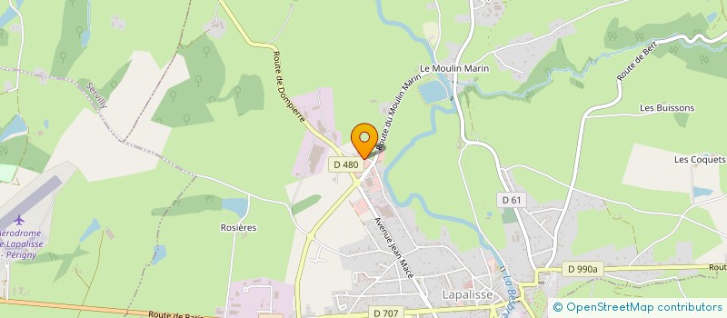 localisation de l'entreprise SCI DES JONCS  LAPALISSE