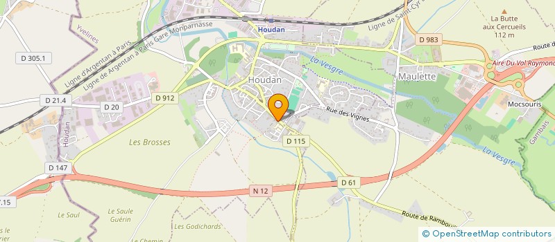 localisation de l'entreprise SCI DES JONQUILLES  HOUDAN