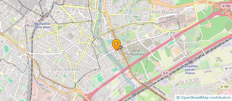 localisation de l'entreprise SCI DES JONQUILLES à MONTPELLIER