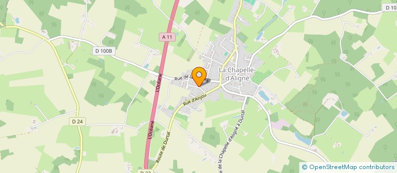 localisation de l'entreprise SCI DES JONQUILLES  LA CHAPELLE-D'ALIGNE