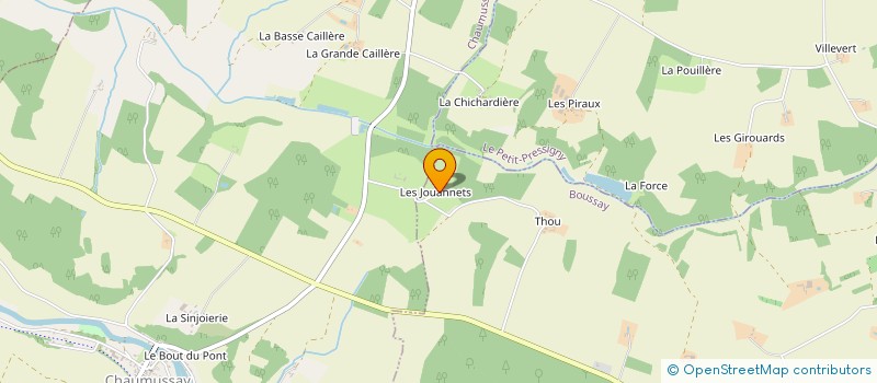 localisation de l'entreprise SCI DES JOUANETS  BOUSSAY