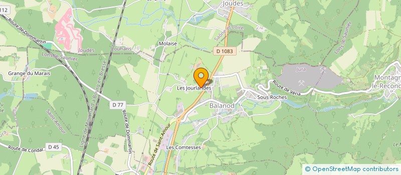 localisation de l'entreprise SCI DES JOURLANDES  BALANOD