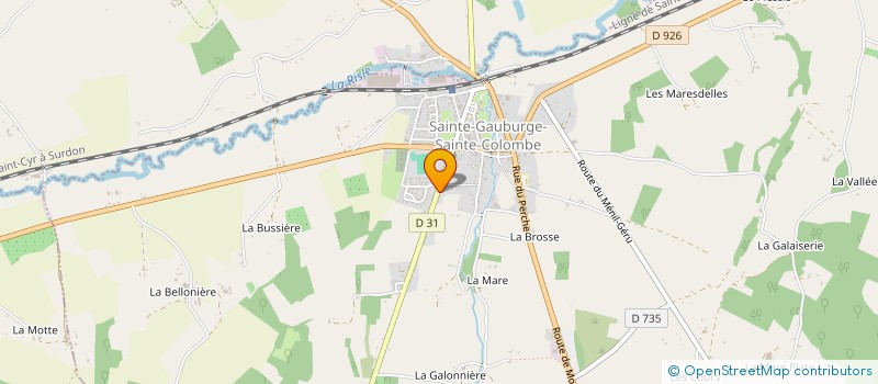 localisation de l'entreprise SCI DES JUDINES à SAINTE-GAUBURGE-SAINTE-COLOMBE