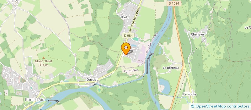 localisation de l'entreprise SCI DES JUMEAUX  PONT D'AIN